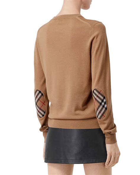 Burberry Bempton Elbow Patch Sweater 